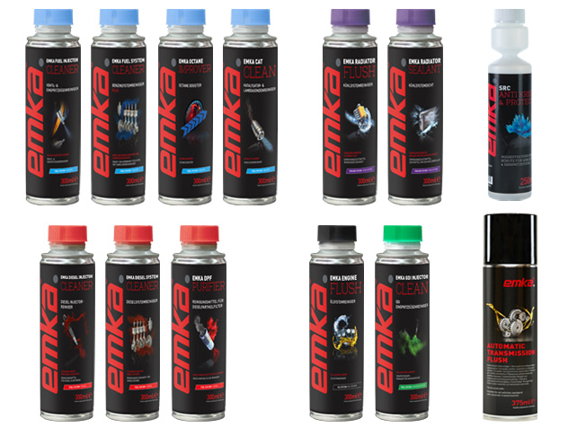 Ready to absorb Logo mit schwebenden losen Lederteilchen in offener Hand vor grünen Blättern